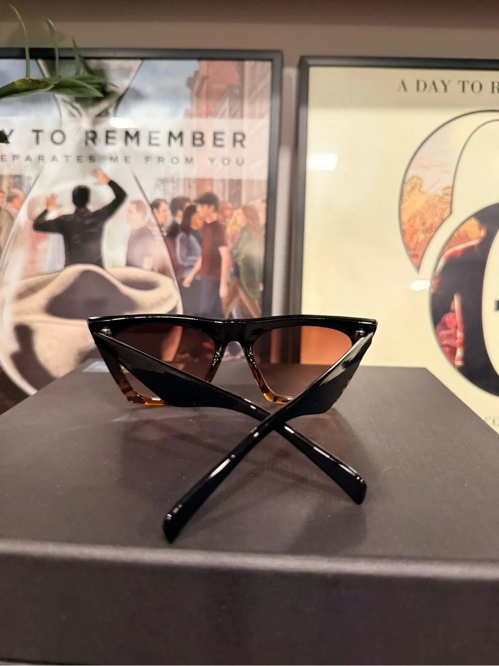 Source Unknown Tortoiseshell Cat-Eye Sunglasses - Brown Lenses